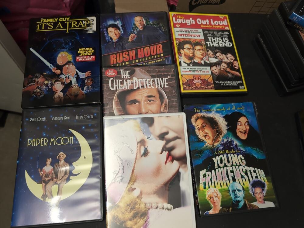Lot DVD Paper Moon Frankenstein Rush Hour It's A Trap Cheap Det Lombard Coll